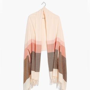 Madewell Placed Stripe Cape Scarf